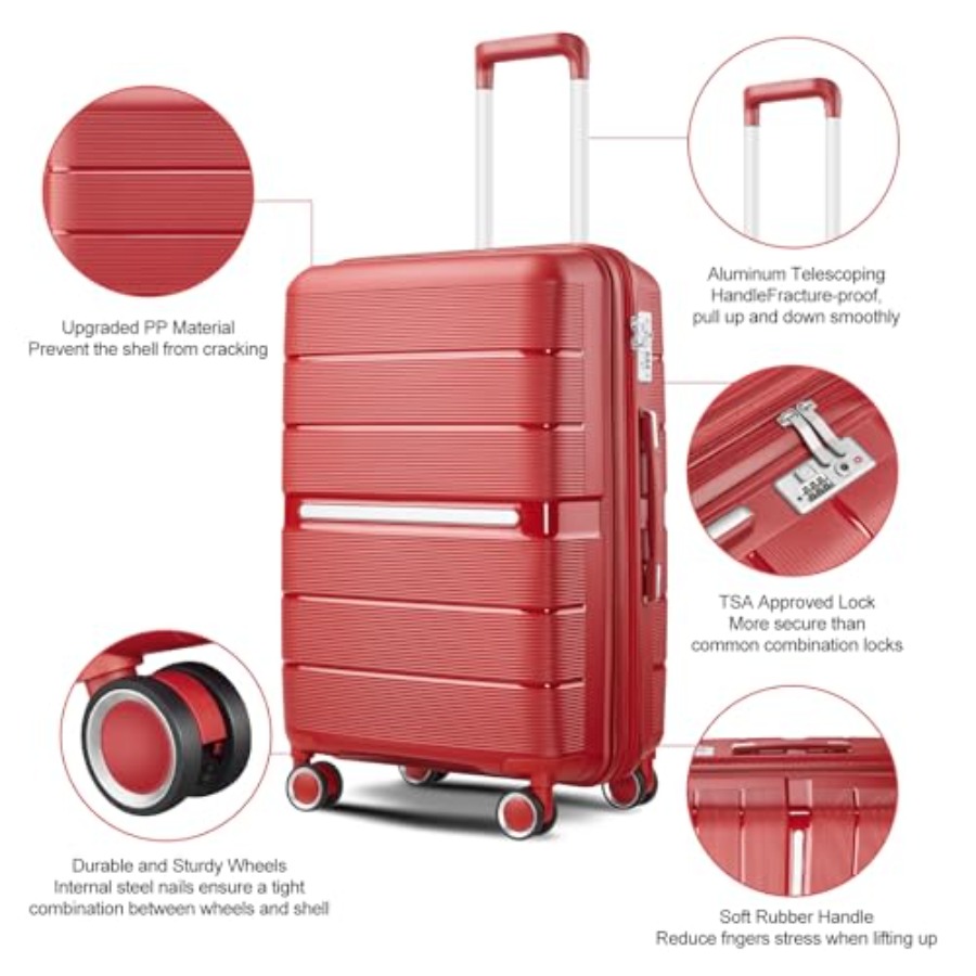 Set di Valigie Espandibili 4 P - Expandable Hard Shell Luggage Set recensione e prezzo