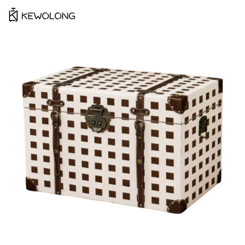 Scatola di Legno Vintage con S - Retro Vintage Trunk Suitcase recensione e prezzo