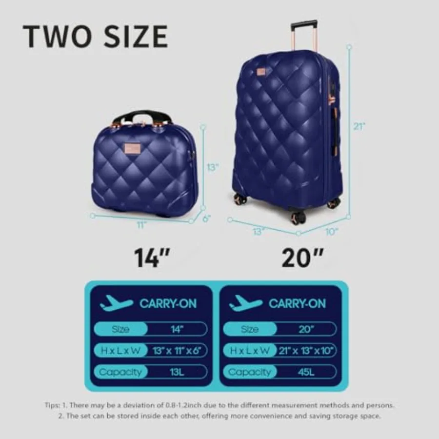 Set da 2 valigie da viaggio, d - Expandable Hard Shell Luggage Set recensione e prezzo