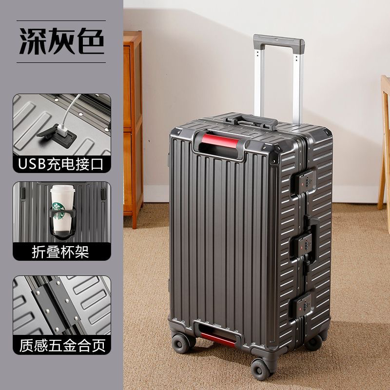 Valigia da Viaggio Grande con  - Aluminum Frame Carry On Luggage recensione e prezzo