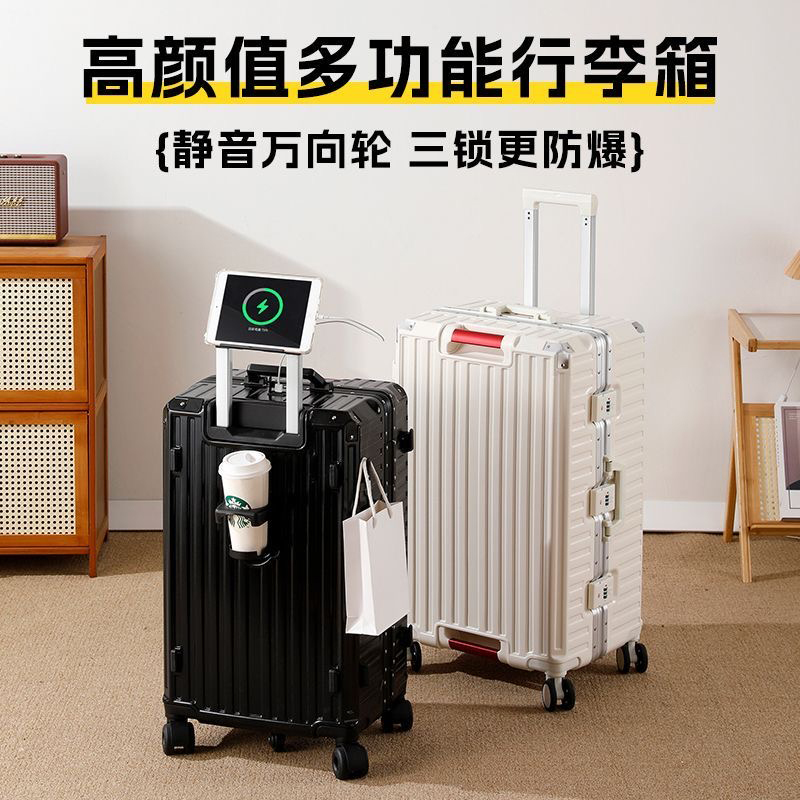 Valigia da Viaggio Grande con  - Aluminum Frame Carry On Luggage recensione e prezzo