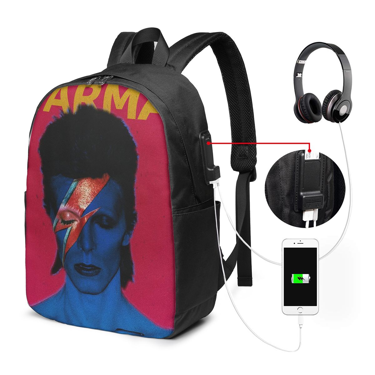 Zaino Davids Bowied, borsa da  - Travel Bags recensione e prezzo