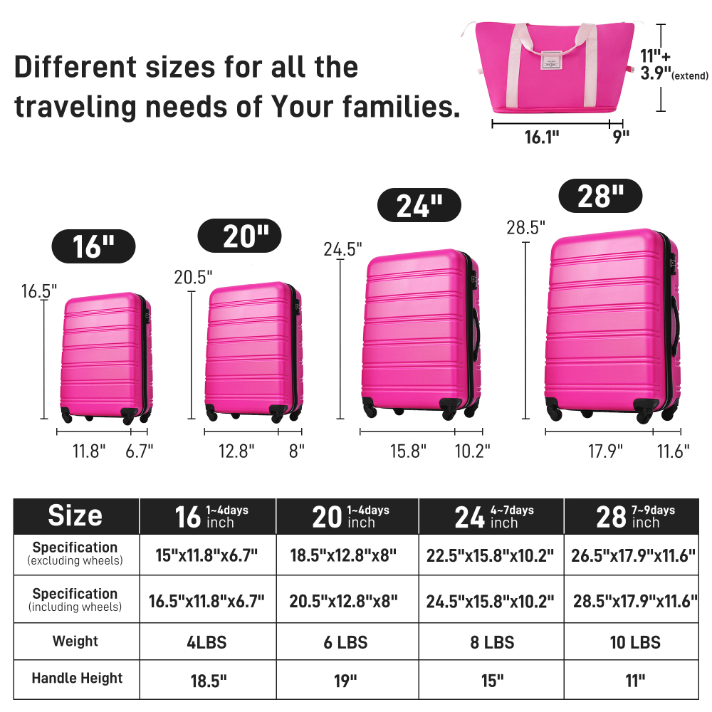 Set di valigie rigide espandib - Expandable Hard Shell Luggage Set recensione e prezzo